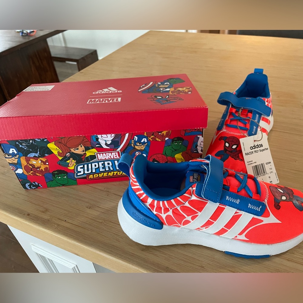 Brand new Spider man Adidas.  Never worn.
